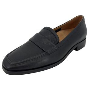 Vionic Sellah II Loafers Womens 9 Black Excellent Leather Square Toe Penny Shoes